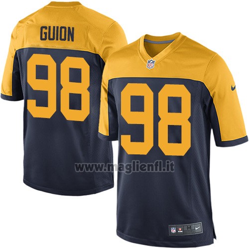 Maglia NFL Game Green Bay Packers Guion Blu Giallo